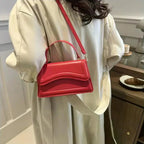 Elegant small leather crossbody bag