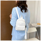 Mini corduroy backpack