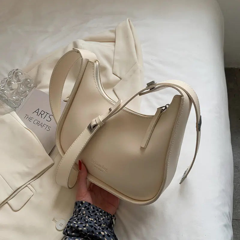 Soft leather shoulder bag