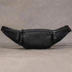 Minimalist leather waist bag
