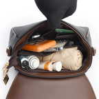 Versatile leather crossbody bag