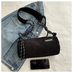 Corduroy handbag with slim strap