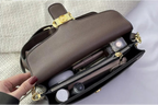 Designer inspired leather crossbody bag