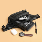 Smooth leather belt pouch