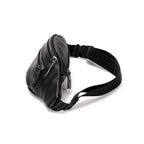 Travel-ready leather bum bag