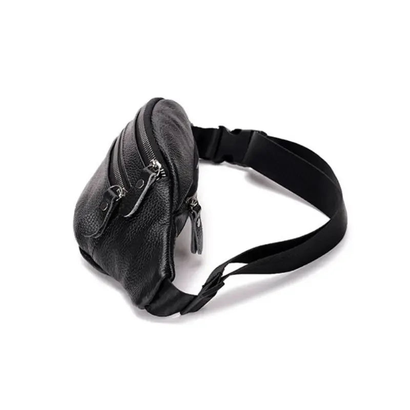 Travel-ready leather bum bag