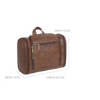 Leather dopp kit for men