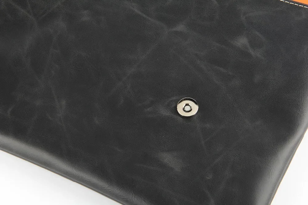Men's leather clutch bag