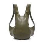 Anti-theft leather backpack