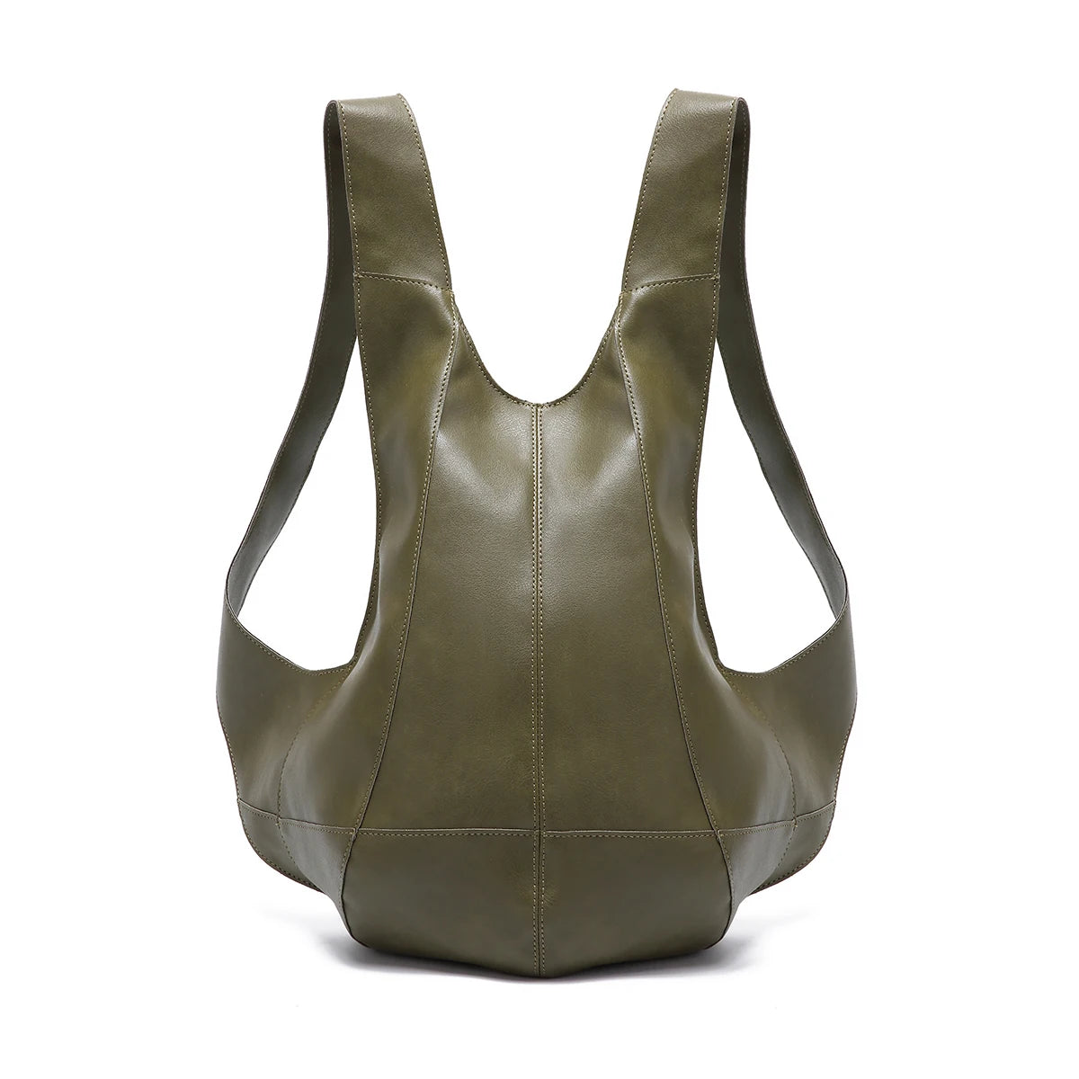 Anti-theft leather backpack