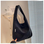 Women’s casual corduroy shoulder tote bag
