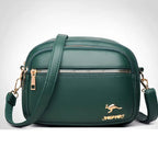 Retro leather shoulder purse