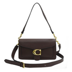 Designer inspired leather crossbody bag
