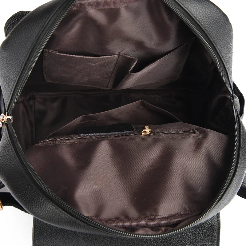 Backpack purse in leather