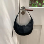 Hobo suede shoulder bag