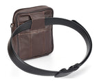 Structured leather crossbody bag
