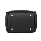 Square leather shoulder bag