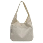 Women’s casual corduroy shoulder tote bag