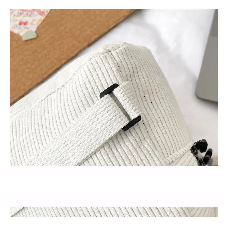 Mini corduroy backpack