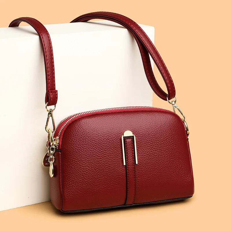 Everyday leather crossbody bag