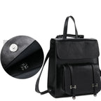 Leather satchel backpack