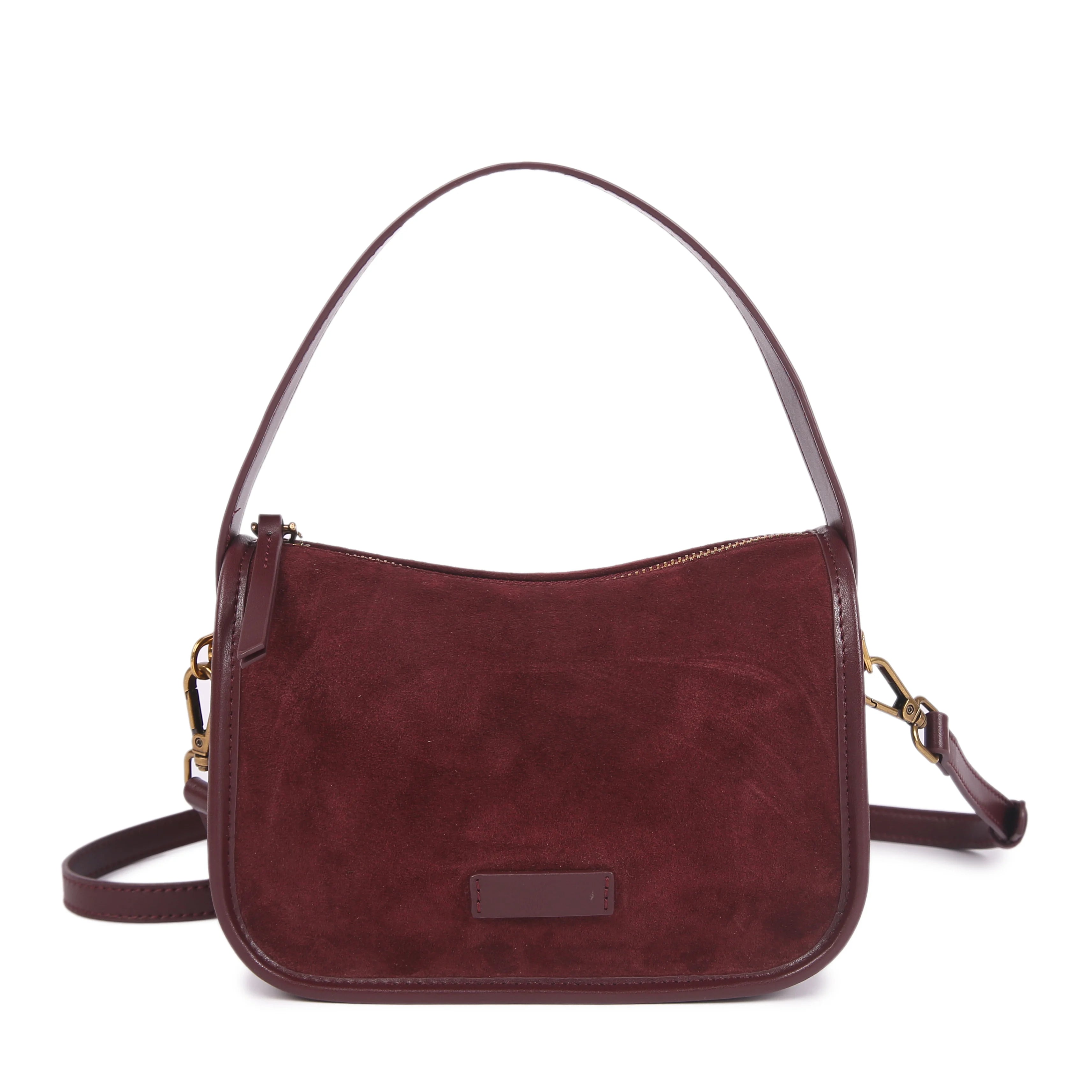 Everyday suede shoulder bag