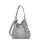 Suede box slouch bag