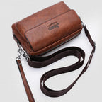 Vintage leather crossbody bag