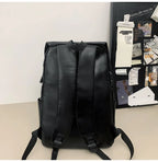 Functional leather backpack