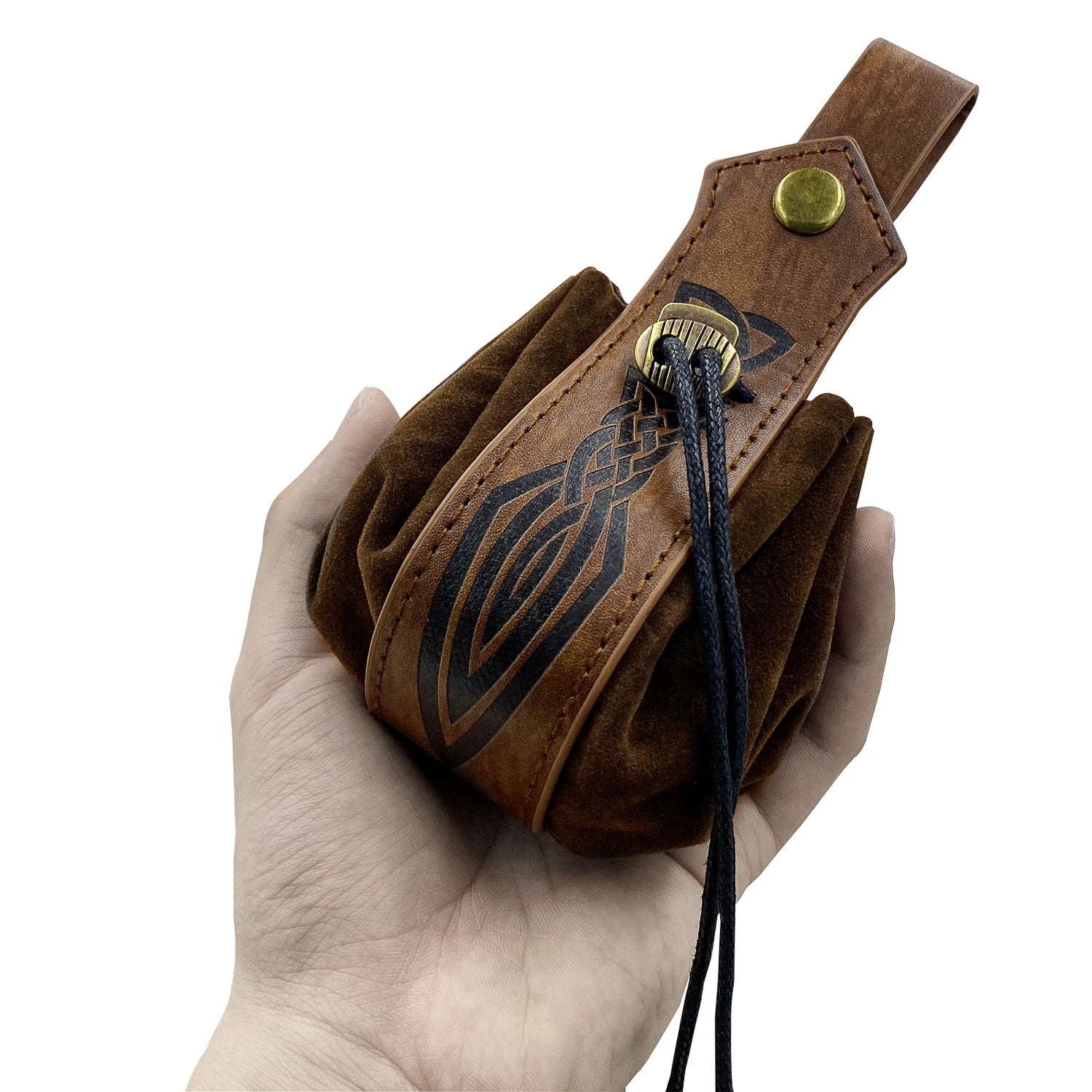 Medieval leather coin pouch