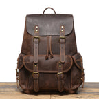 Vintage brown leather rucksack