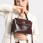 Chic leather crossbody bag for women
