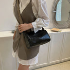 Sleek leather handbag