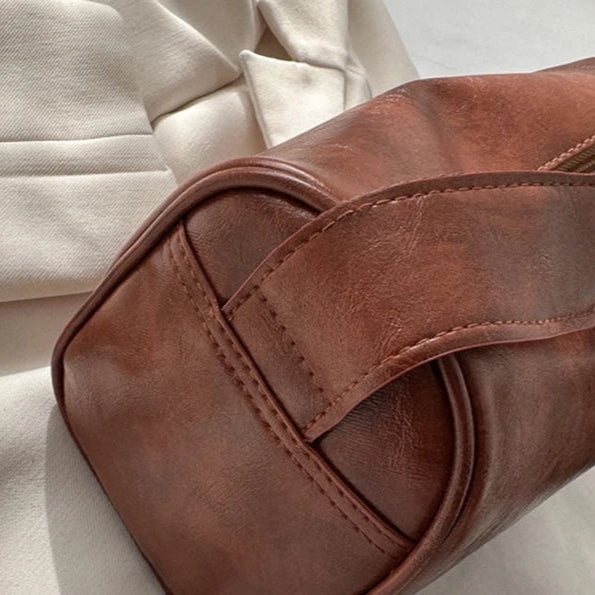 Sleek leather handbag