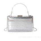 Leather handbag with structured silhouette