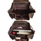 Heritage leather rucksack