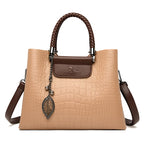 Vintage-inspired leather handbag