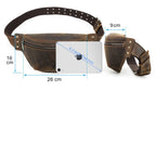 Structured leather waist bag