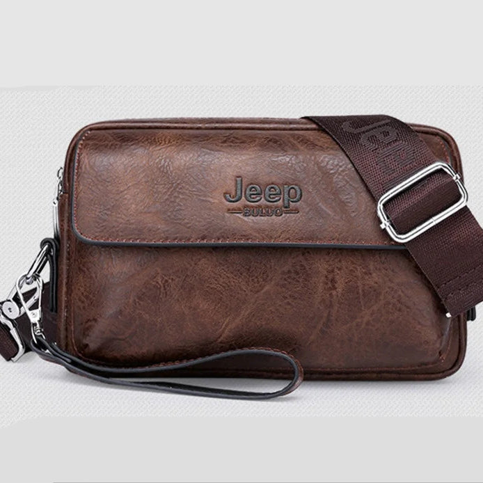 Vintage leather crossbody bag