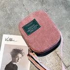 Classic corduroy crossbody bag