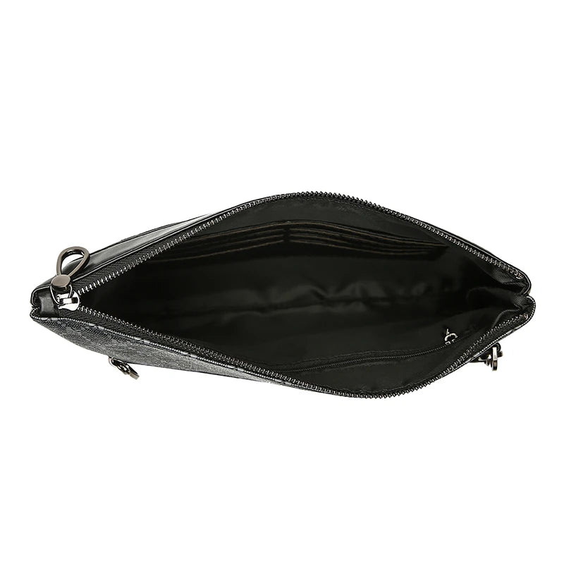 Slim leather clutch for phone and wallet
