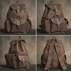Heritage leather rucksack