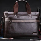 Vintage leather office briefcase