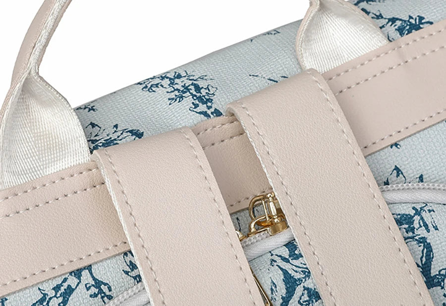 Women’s anti-theft leather knapsack