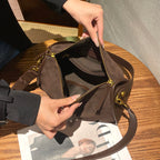 Everyday suede shoulder bag