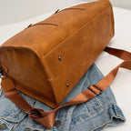 Fashion women's leather duffle bag