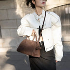 Stylish suede handbag for every outfit