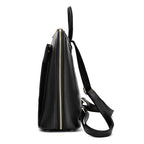 Leather mini knapsack for women