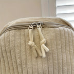 Versatile corduroy backpack