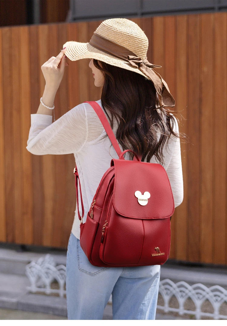 Backpack purse in leather